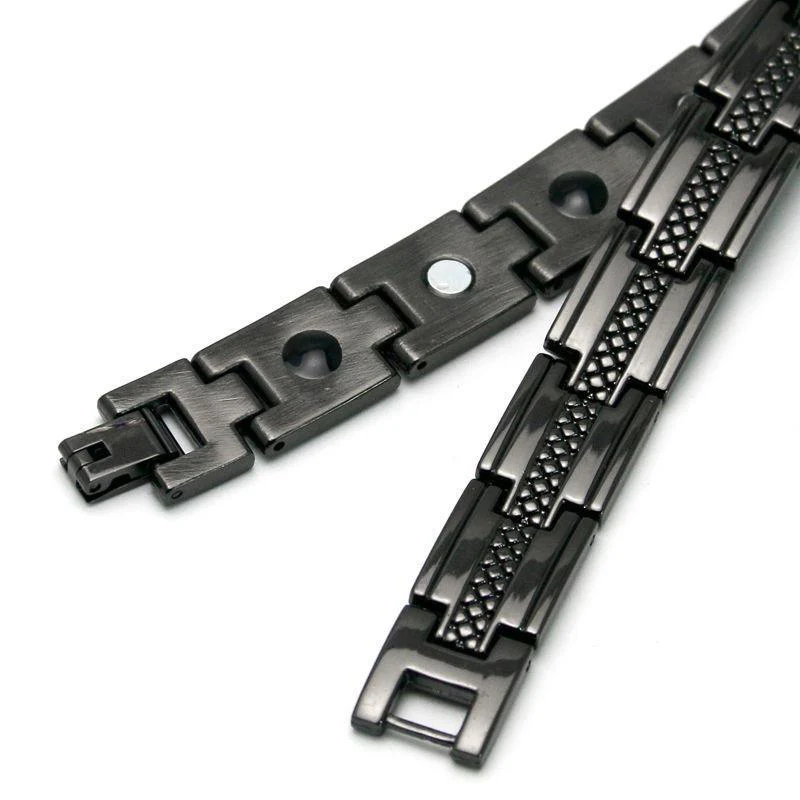 PET-  Black Stainless Steel Bracelet - Image 9