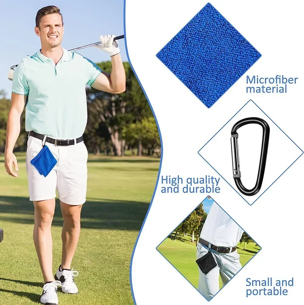 ProClean Pocket Microfiber Golf Ball Cleaning Towel with Clip (2 pcs) - Image 11