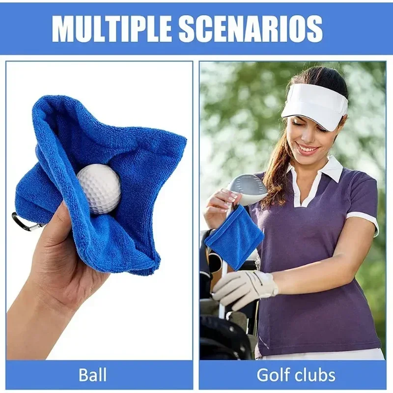 ProClean Pocket Microfiber Golf Ball Cleaning Towel with Clip (2 pcs) - Image 5