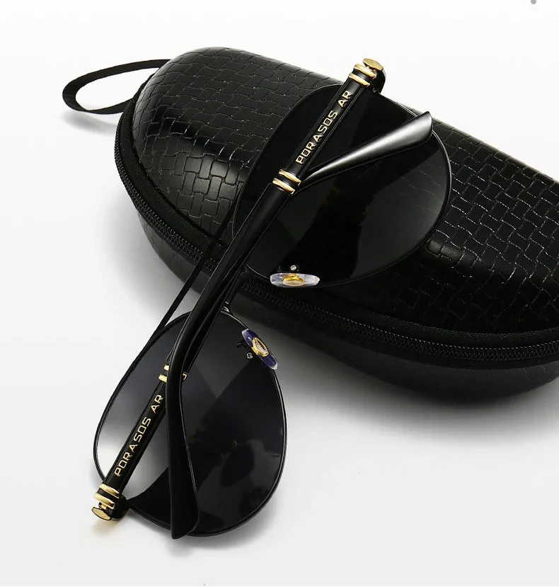 Elite Metal Frame Polarized UV400 Aviator Designer Sunglasses - Image 16