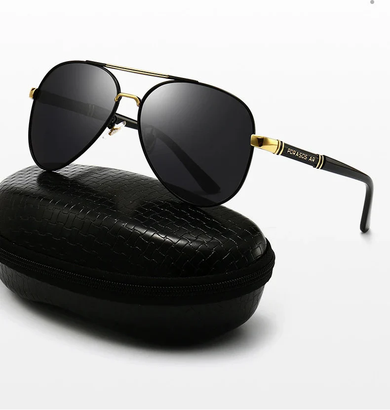 Elite Metal Frame Polarized UV400 Aviator Designer Sunglasses - Image 19
