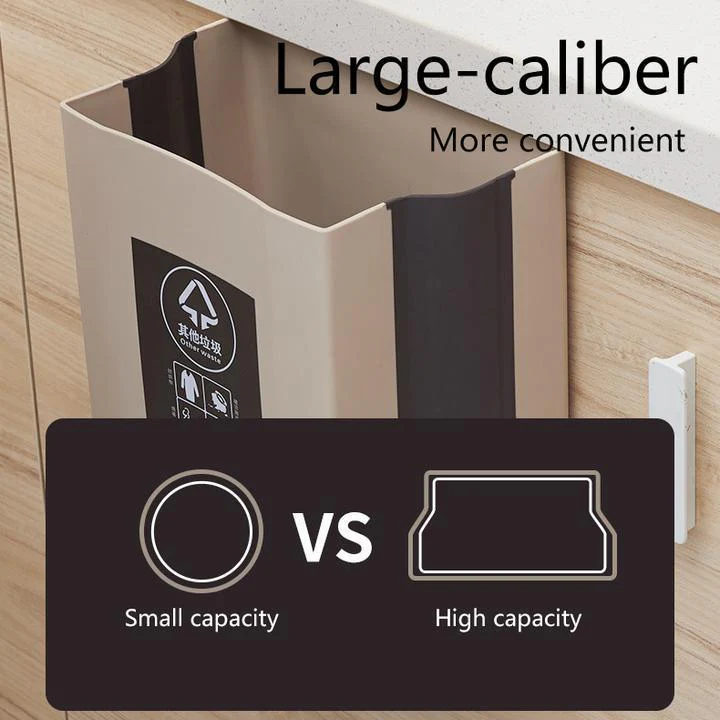 Kitchen Space-Saving Foldable Hanging Garbage Bin - Image 5