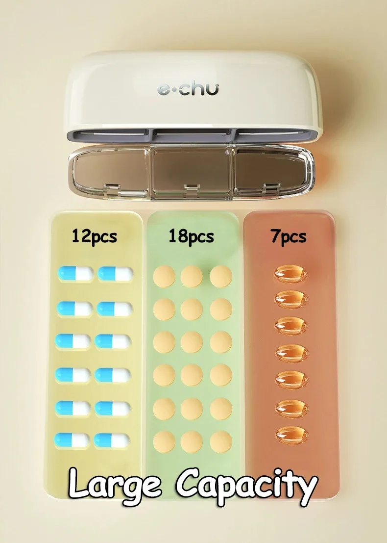 Japanese Large Capacity, Moisture-Proof Daily 3-Slot Premium Pill Organizer - Image 11