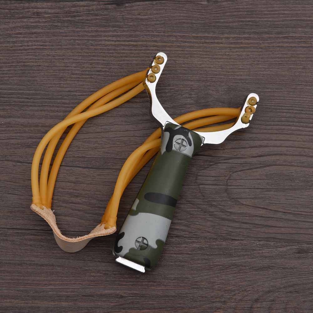 Powerful Aluminum Alloy Slingshot+ additional 2 rubber bands - Image 4