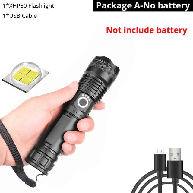 Super Bright 5 Modes Zoomable Led Flashlight - Image 2