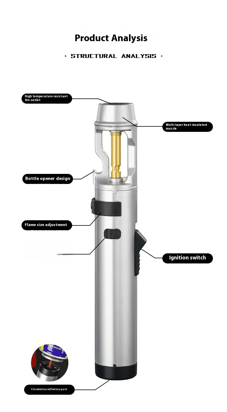 Heavy-Duty Metal Multi-Use  Powerful Jet Torch Lighter - Image 11