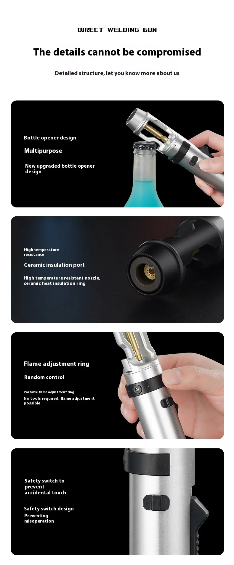 Heavy-Duty Metal Multi-Use  Powerful Jet Torch Lighter - Image 20