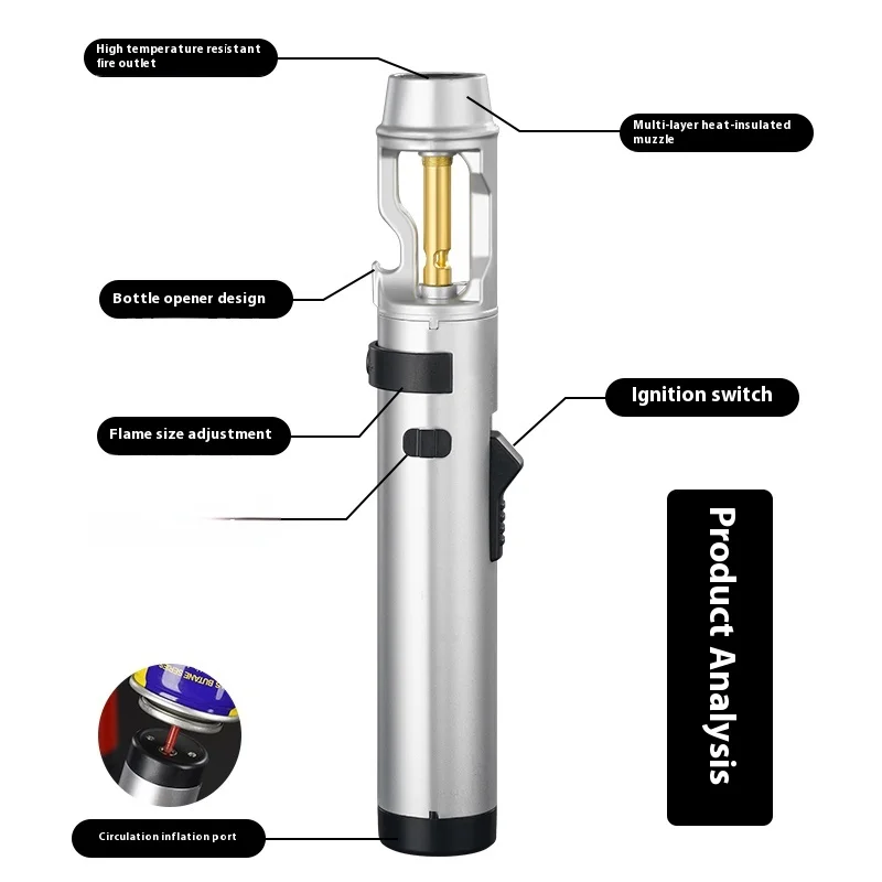 Heavy-Duty Metal Multi-Use  Powerful Jet Torch Lighter - Image 6
