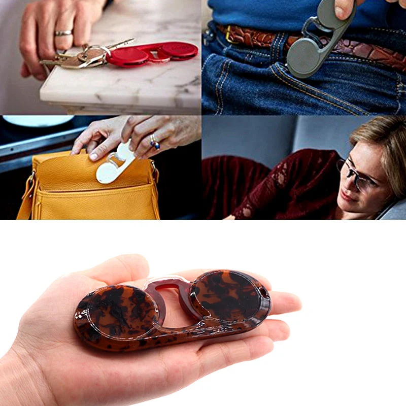 Rimless Nose Clip Pocket Reading Glasses - Image 8