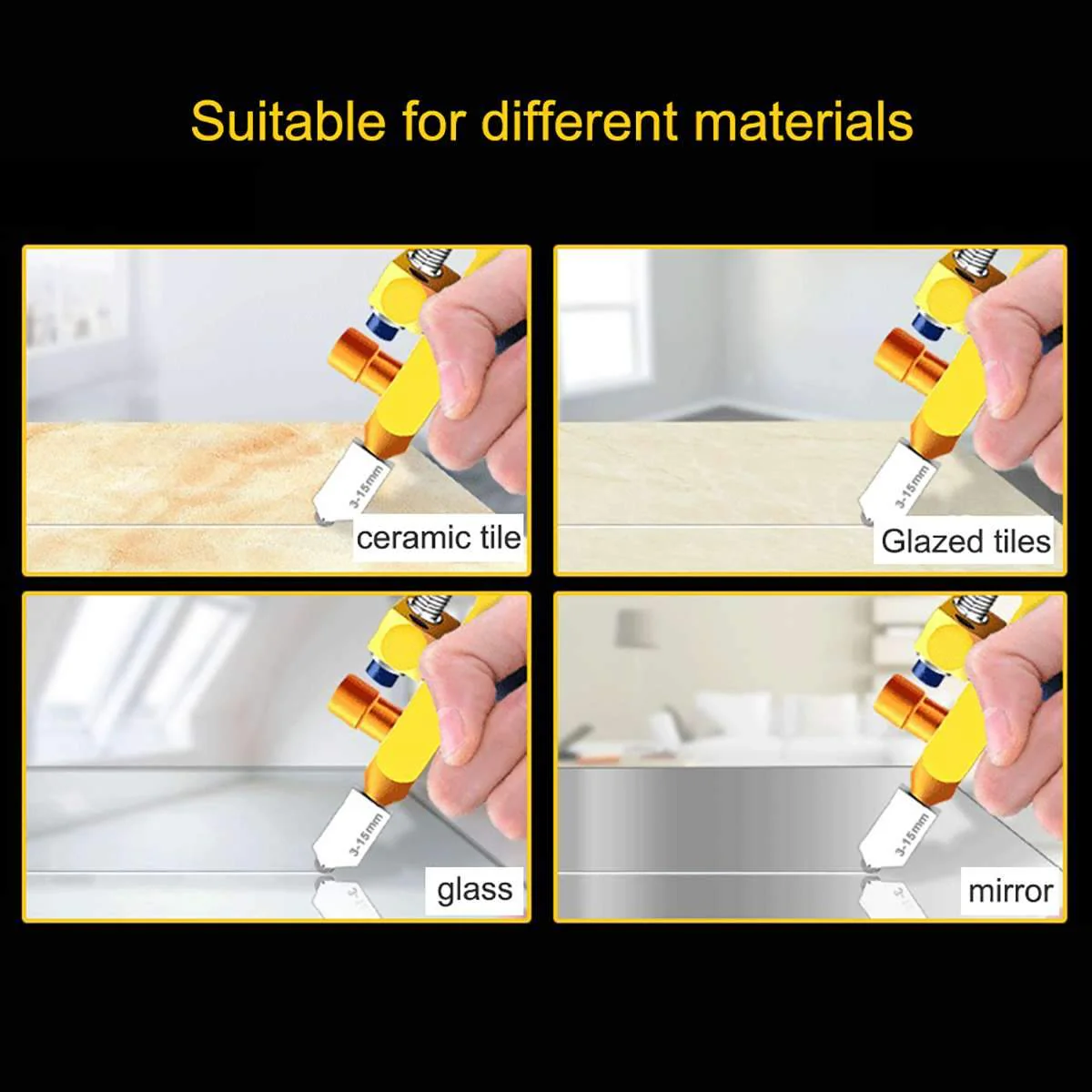 2 In 1 Professional Easy Glide Glass/Tile Cutter - Image 5