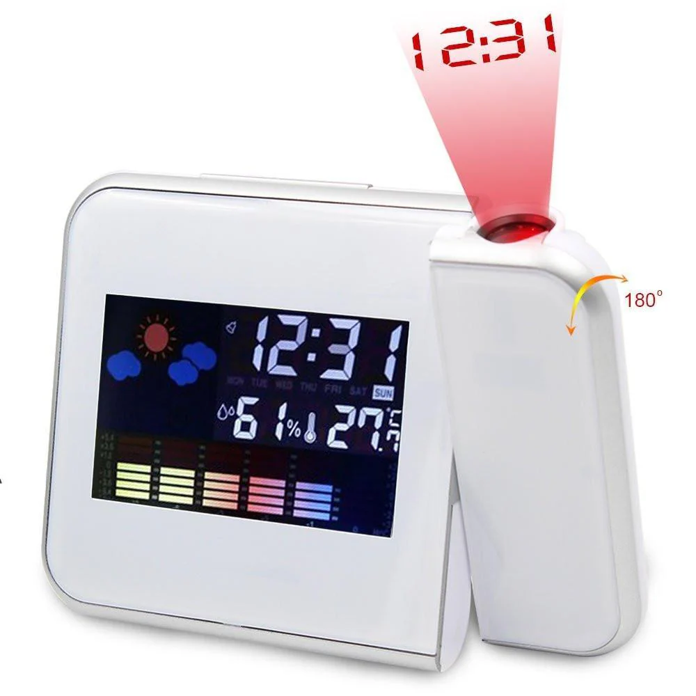 PROJECTION  ALARM CLOCK + WEATHER  DISPLAY - Image 3