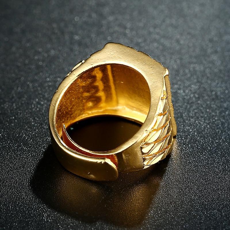 Punk Rock Eagle Gold Color Ring - Image 4