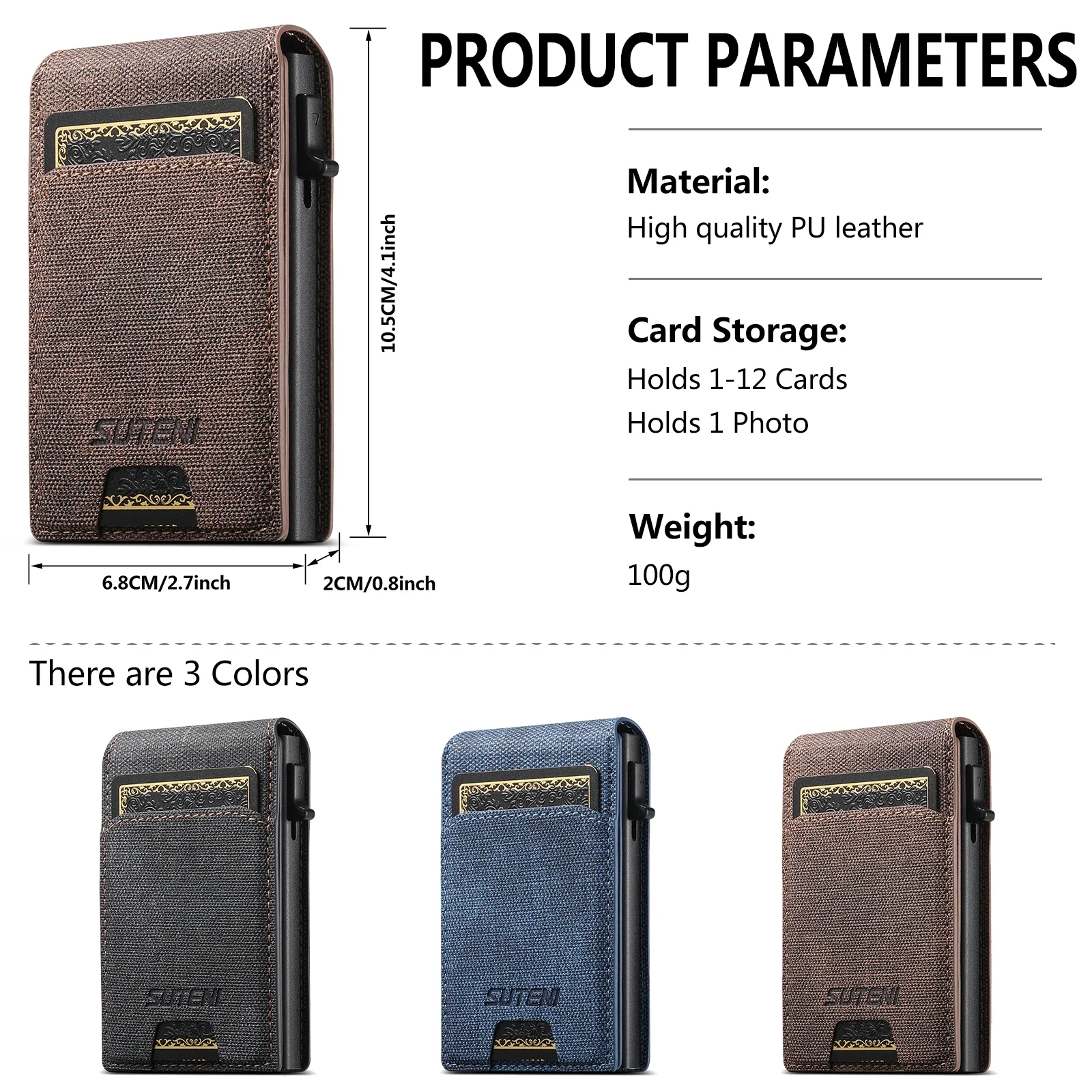QuickCard – Pop-Up Card Magnetic Closure Durable & Slim Lightweight Wallet - Image 11