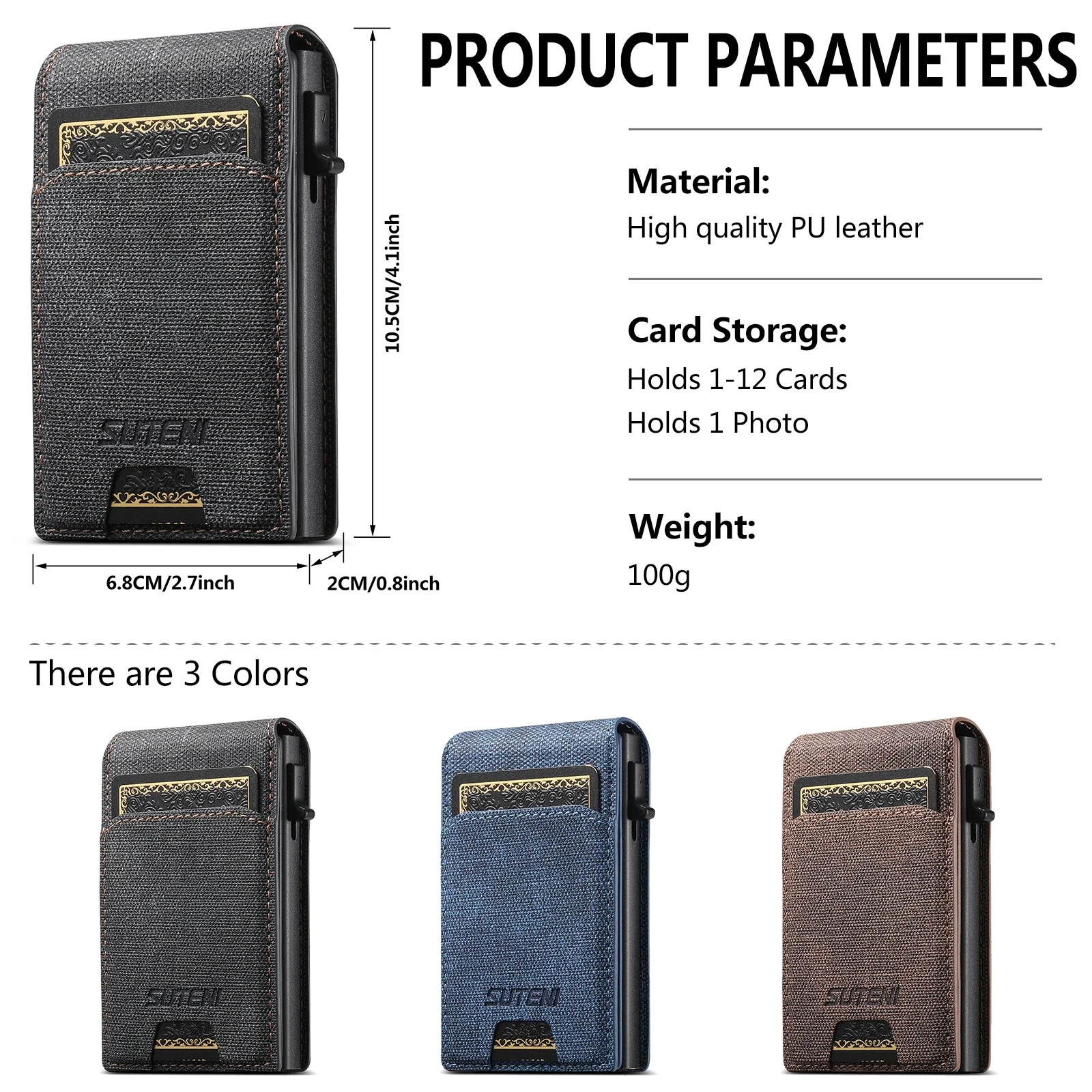 QuickCard – Pop-Up Card Magnetic Closure Durable & Slim Lightweight Wallet - Image 12