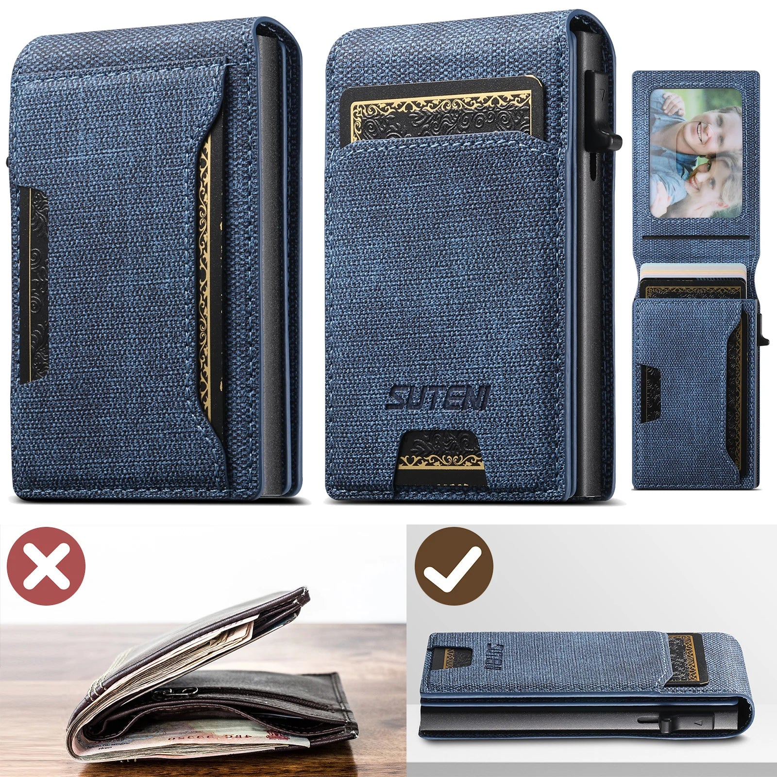 QuickCard – Pop-Up Card Magnetic Closure Durable & Slim Lightweight Wallet - Image 2