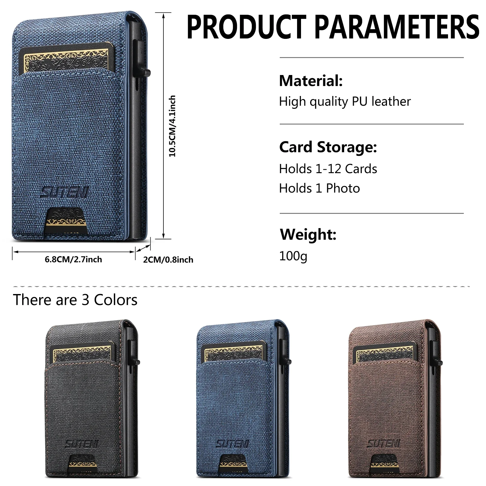 QuickCard – Pop-Up Card Magnetic Closure Durable & Slim Lightweight Wallet - Image 3