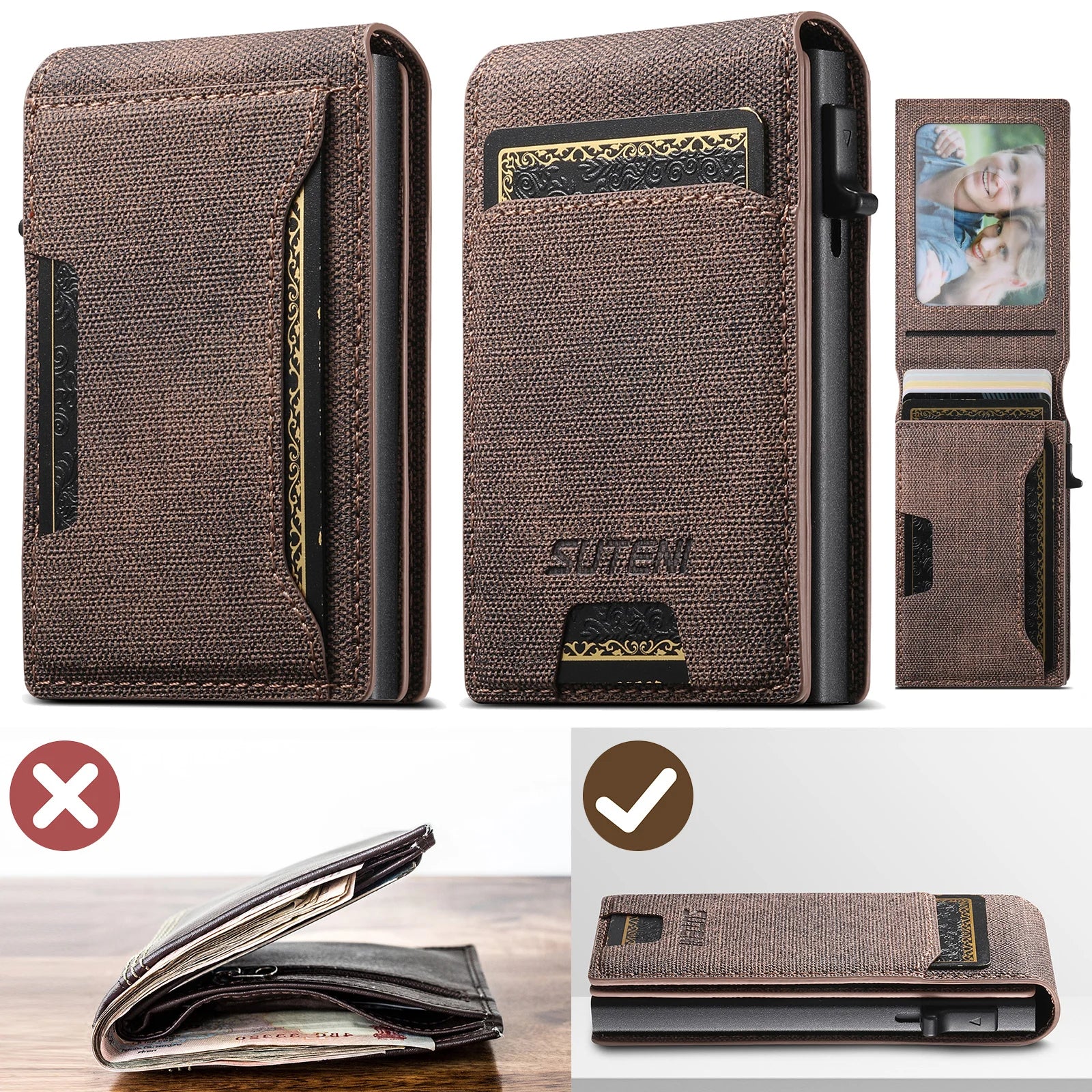 QuickCard – Pop-Up Card Magnetic Closure Durable & Slim Lightweight Wallet - Image 9