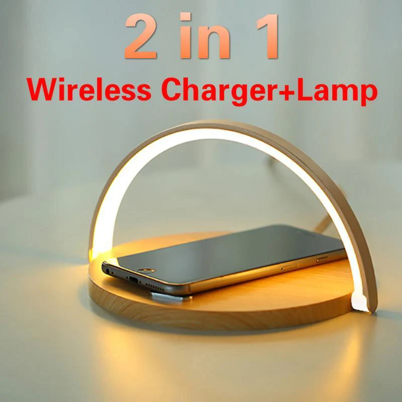 Qi-Light™ 10W Wireless Qi Fast Charging Table Lamp - Image 2