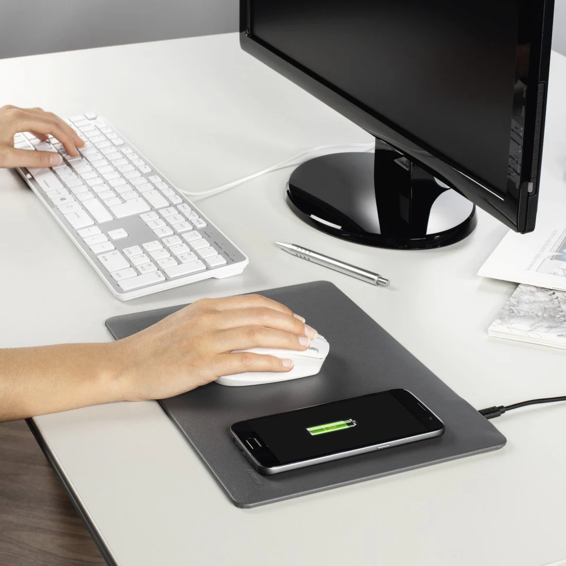 2 in 1 Qi Wireless Charging Mouse Pad - Image 6