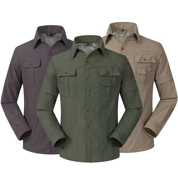 Quick Drying Removable Sleeves Outdoor Shirt