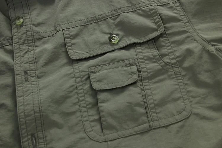 Quick Drying Removable Sleeves Outdoor Shirt - Image 12