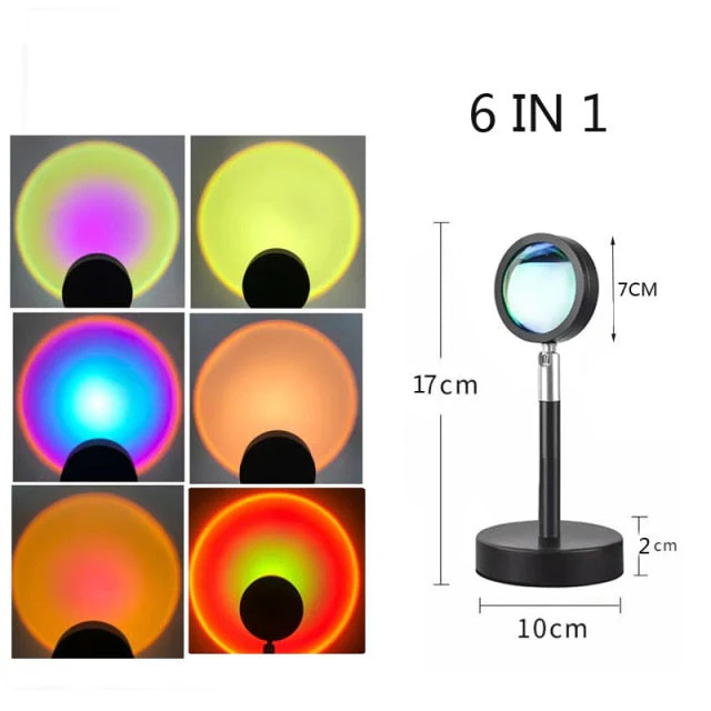 Rainbow & Sunset Projection Atmosphere Lamp - Image 2