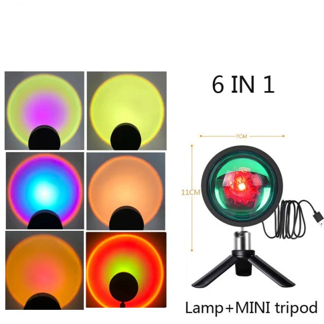 Rainbow & Sunset Projection Atmosphere Lamp - Image 6