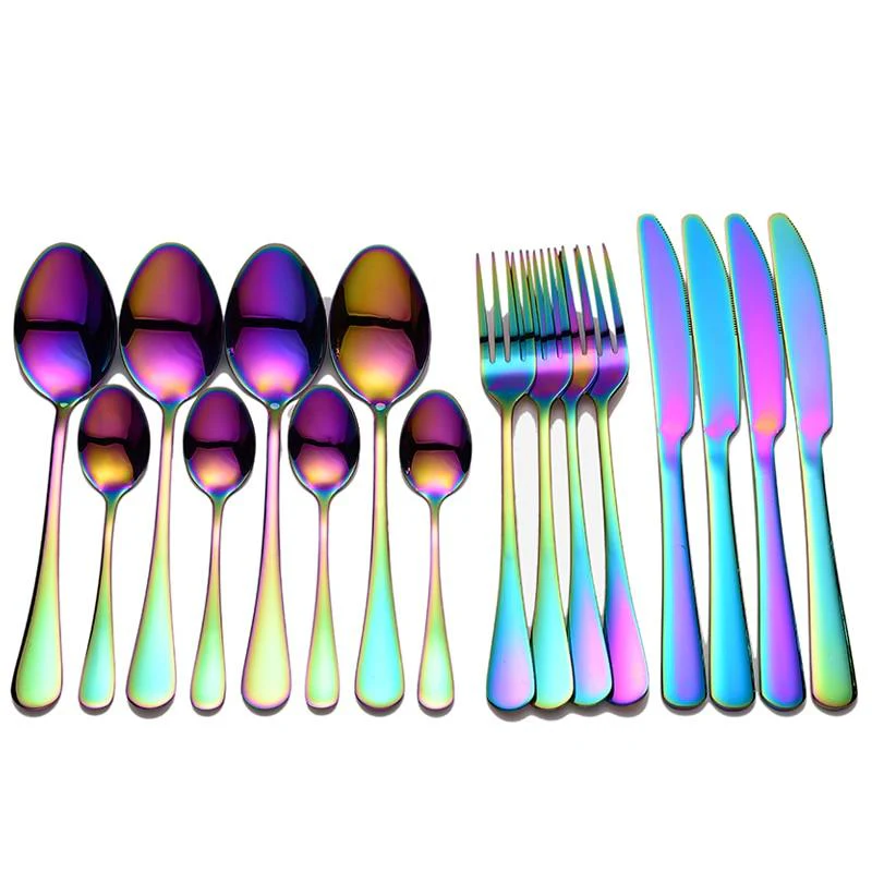 16 Pcs Stylish Stainless Steel Cutlery Set - Image 2