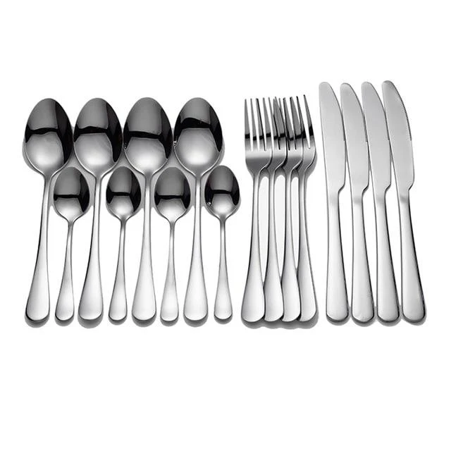 16 Pcs Stylish Stainless Steel Cutlery Set - Image 3