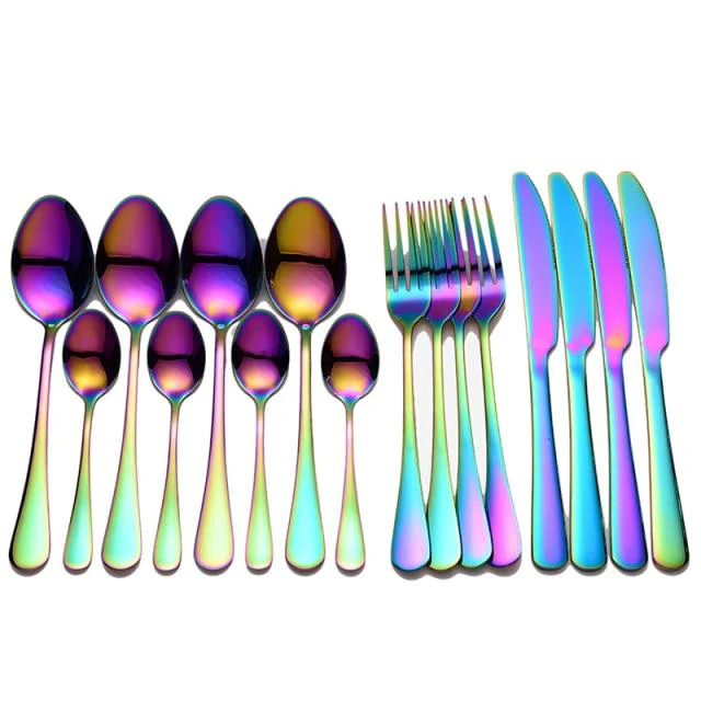 16 Pcs Stylish Stainless Steel Cutlery Set - Image 4