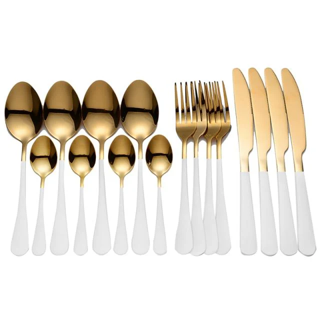 16 Pcs Stylish Stainless Steel Cutlery Set - Image 8