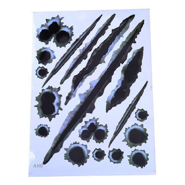 Realistic 3D Car Bullet Hole Stickers - Image 2