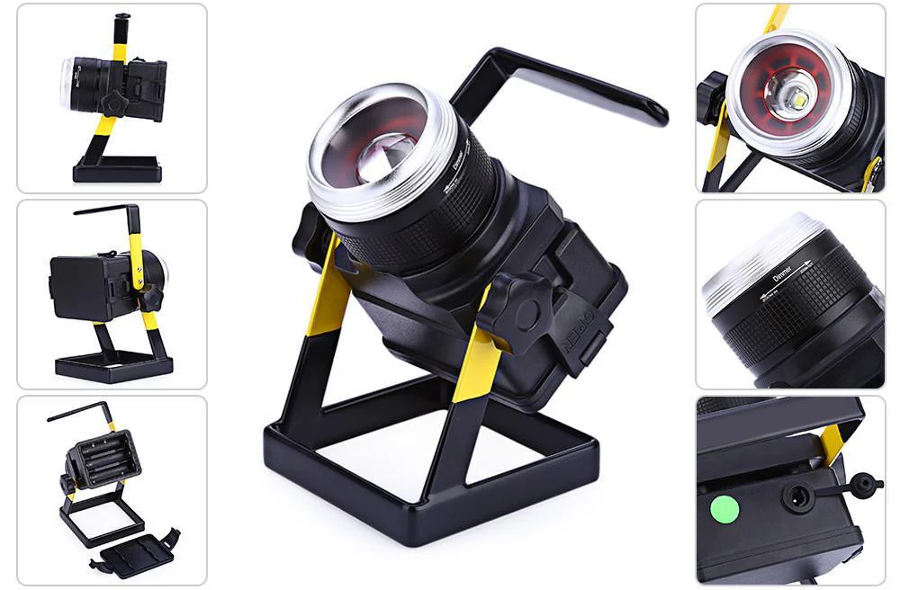 Rechargeable 3 Mode Zoomable 10W LED Floodlight - Image 5