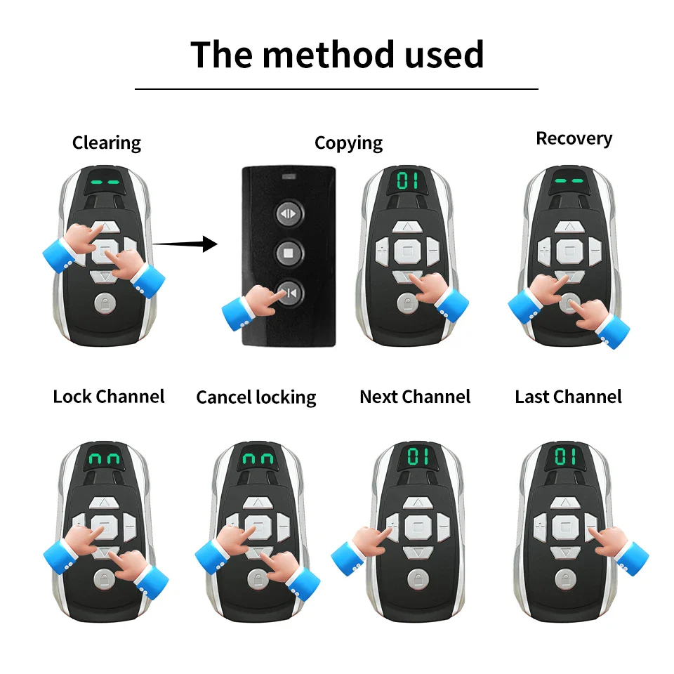 GateMaster 20-Channel Rechargeable 300–915MHz Frequency Smart Remote Duplicator - Image 15
