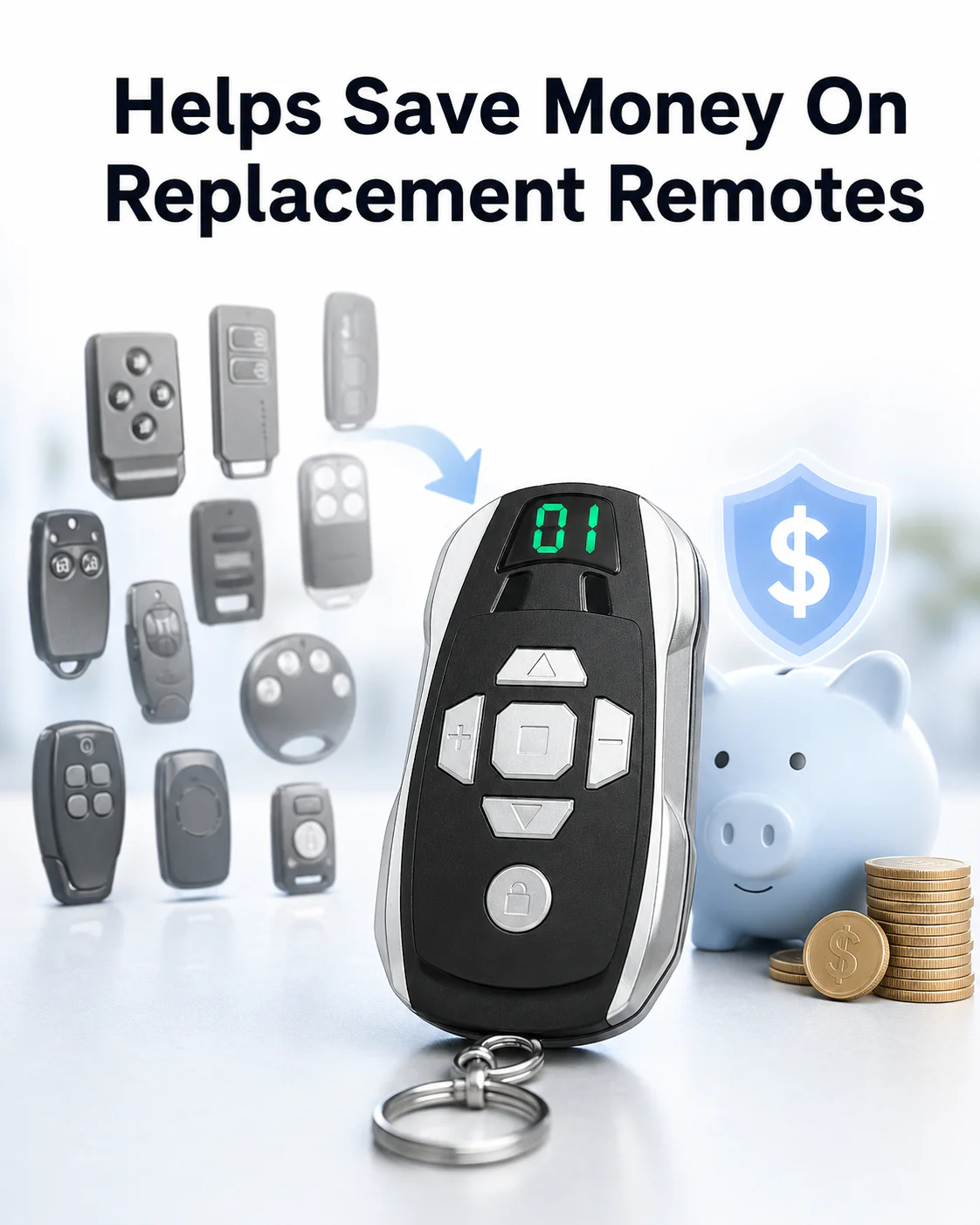 GateMaster 20-Channel Rechargeable 300–915MHz Frequency Smart Remote Duplicator - Image 25