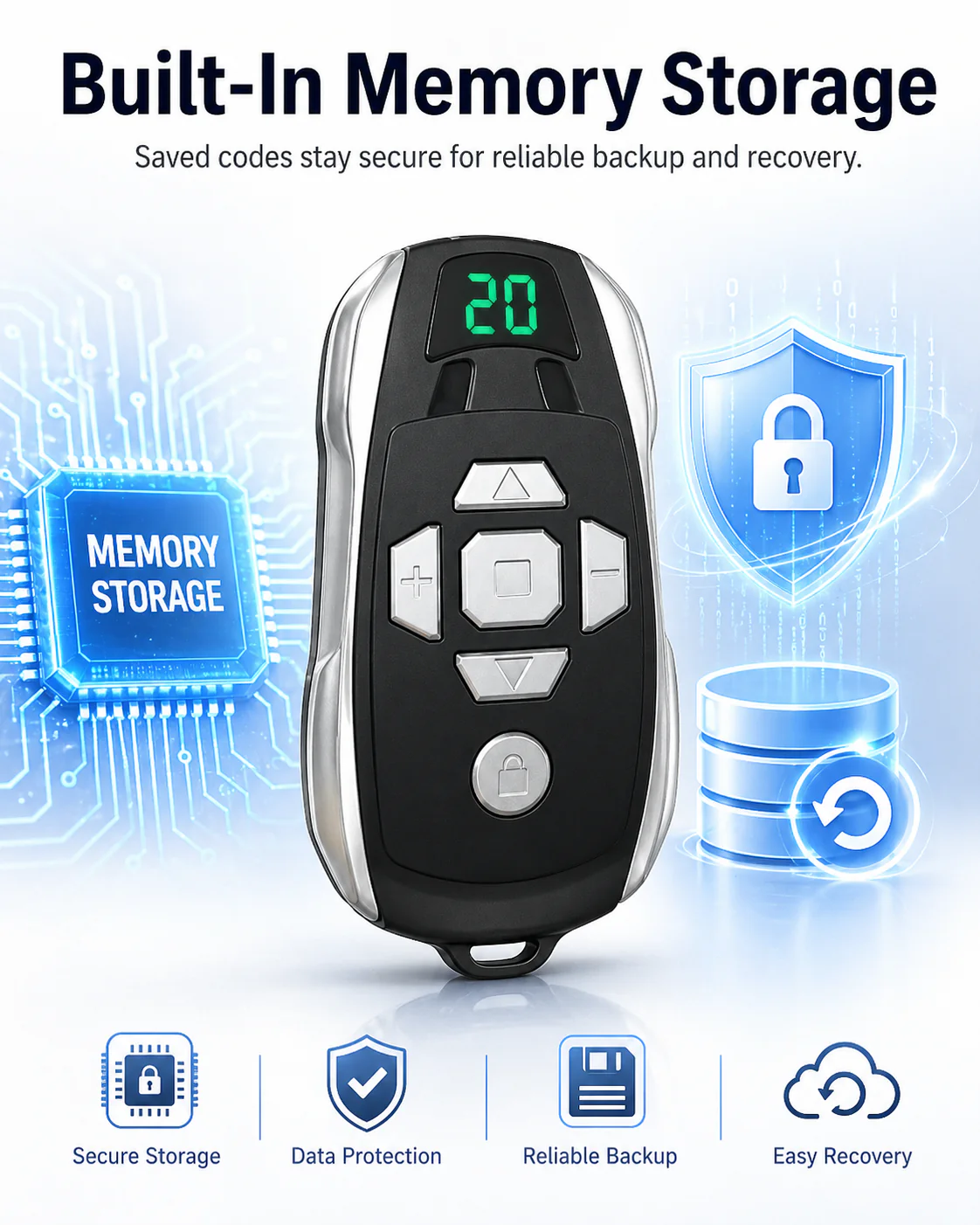 GateMaster 20-Channel Rechargeable 300–915MHz Frequency Smart Remote Duplicator - Image 26