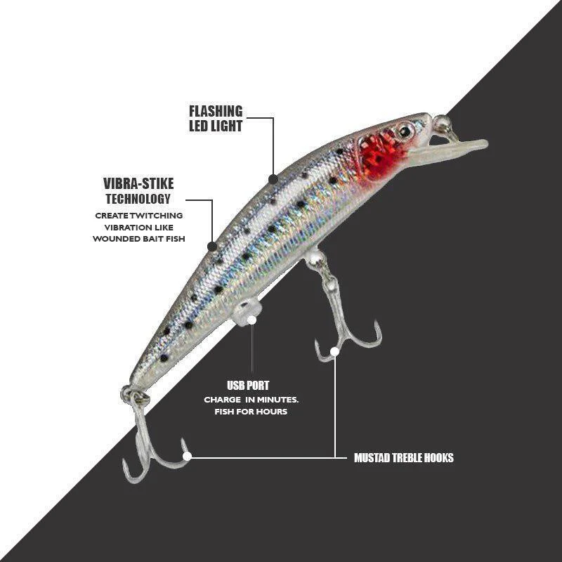 Rechargeable Twitching Fish Lure (2 pcs set) - Image 3