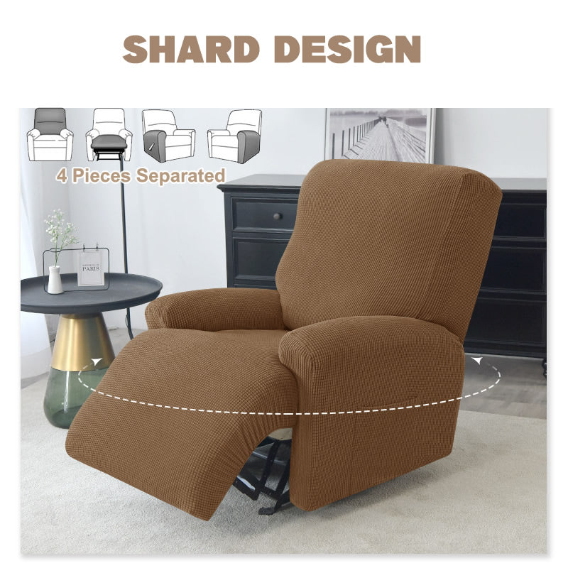 Split Design Recliner Chair Stretchy Cover - Image 10