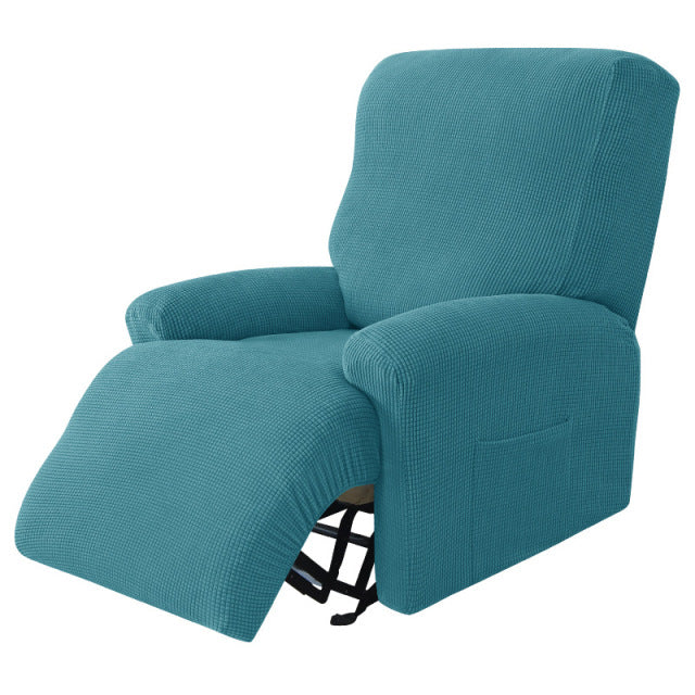 Split Design Recliner Chair Stretchy Cover - Image 11