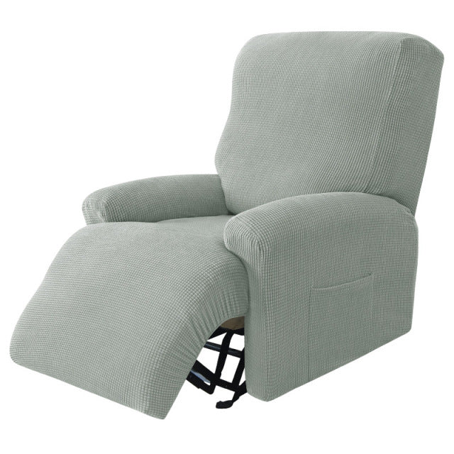 Split Design Recliner Chair Stretchy Cover - Image 15