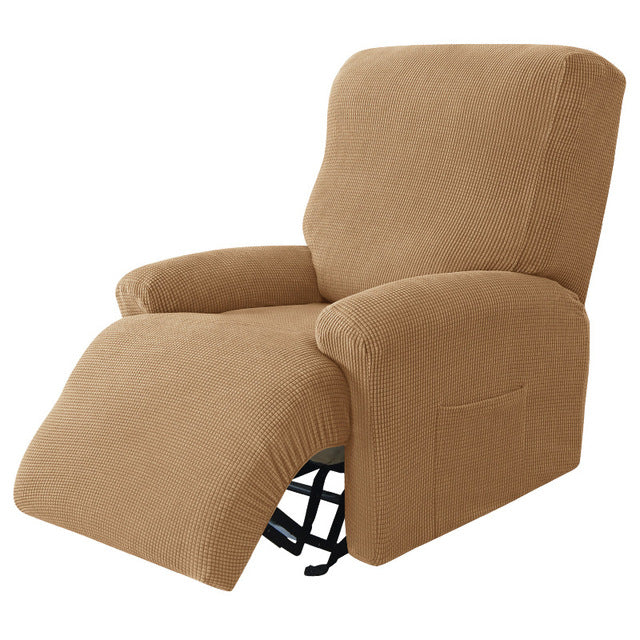 Split Design Recliner Chair Stretchy Cover - Image 21