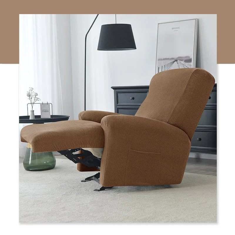 Split Design Recliner Chair Stretchy Cover - Image 24