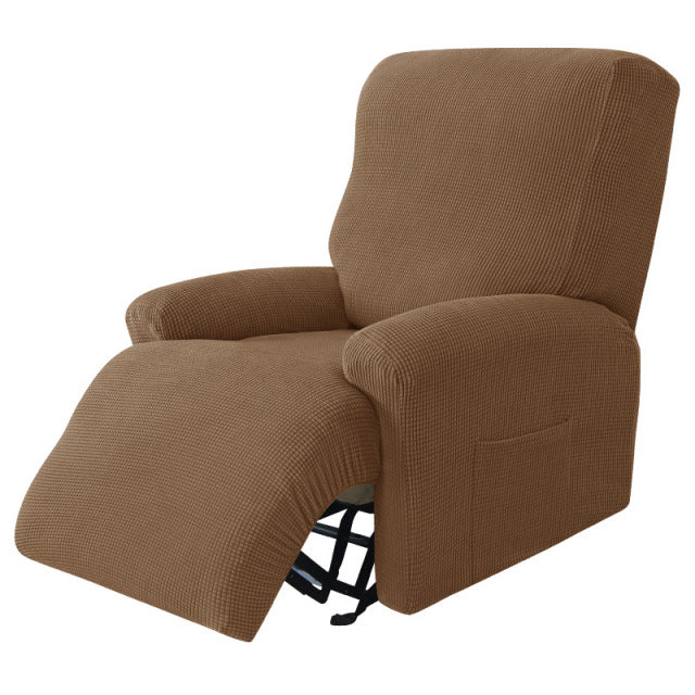 Split Design Recliner Chair Stretchy Cover - Image 29