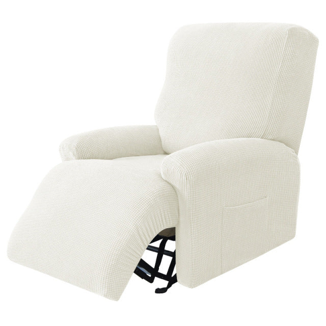Split Design Recliner Chair Stretchy Cover - Image 37