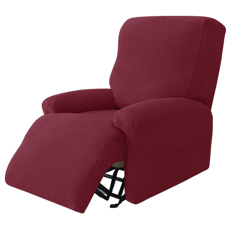 Split Design Recliner Chair Stretchy Cover - Image 4
