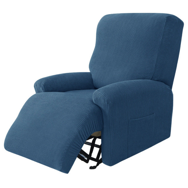 Split Design Recliner Chair Stretchy Cover - Image 7