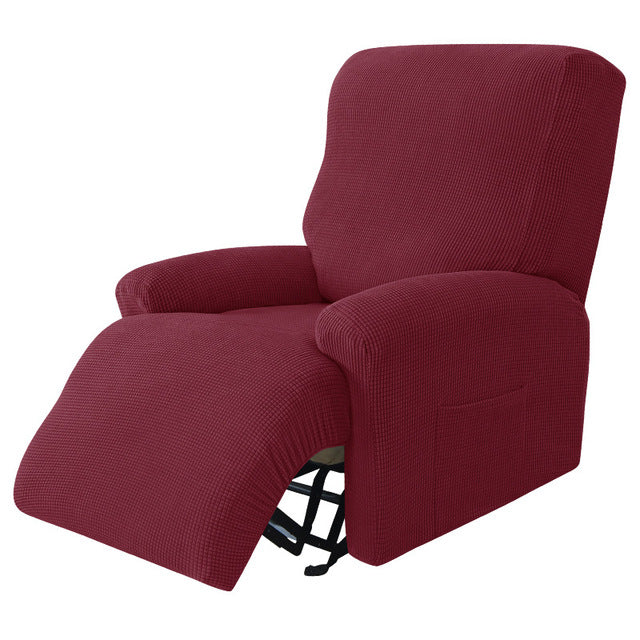 Split Design Recliner Chair Stretchy Cover - Image 9