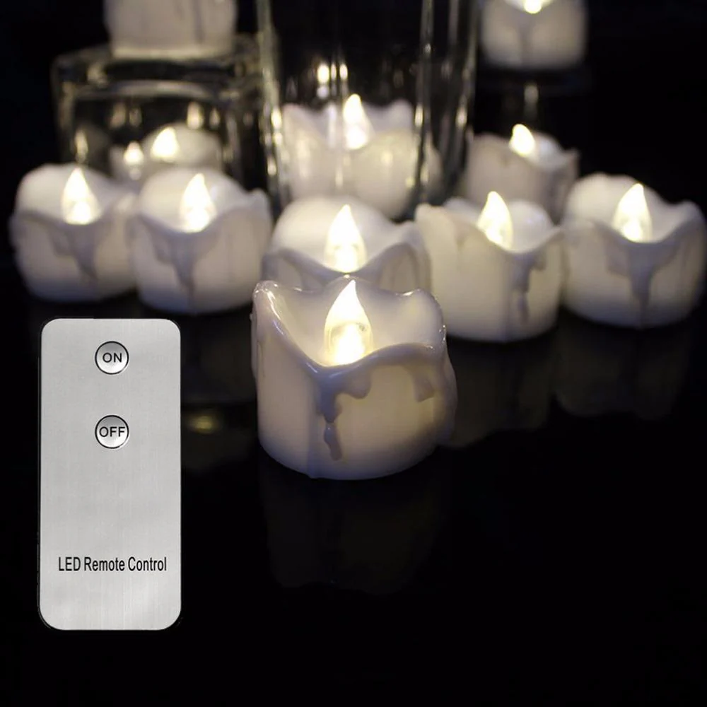 Remote Tea light Candles 12 Pieces Set - Image 2