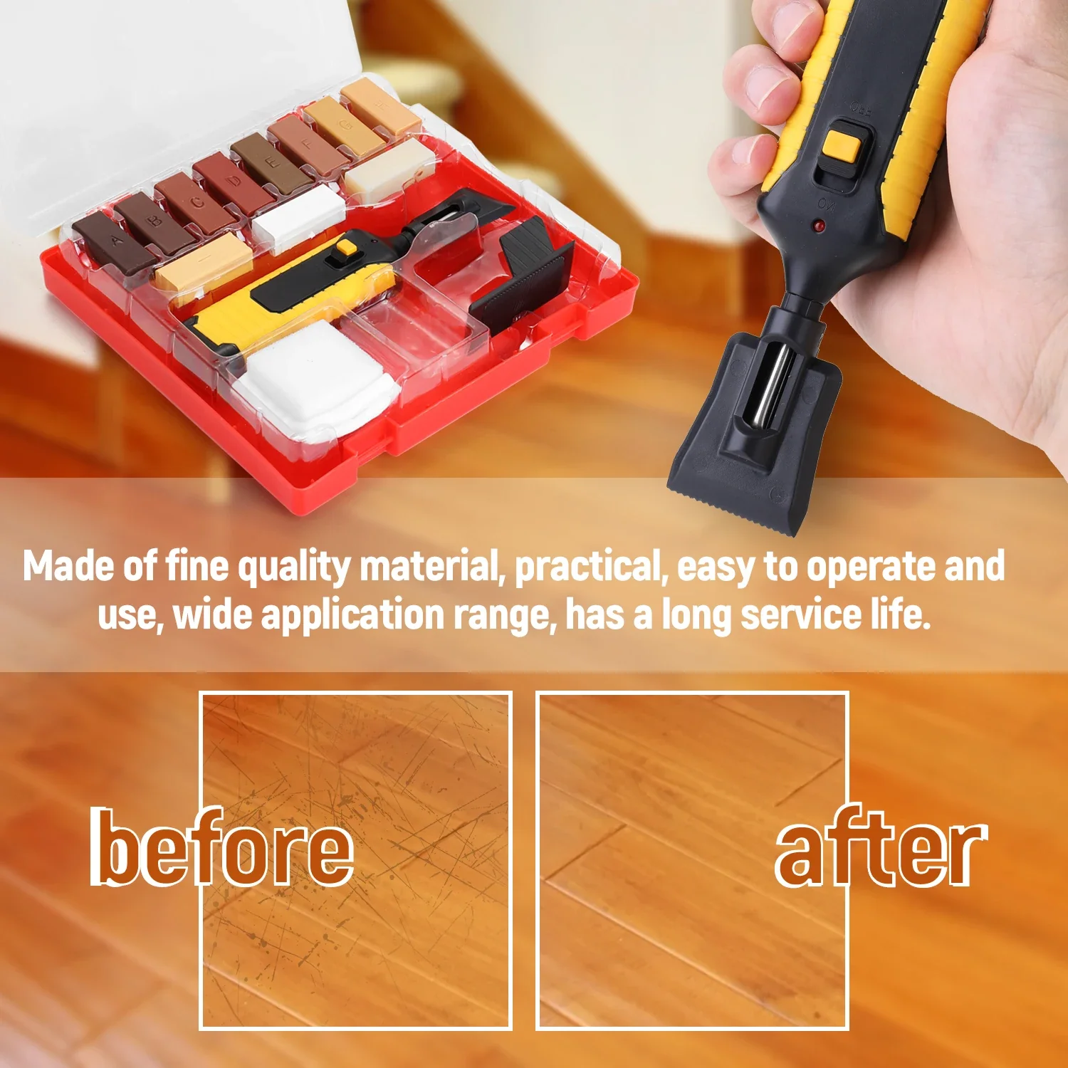 DIY Wax Repair Kit for Wood and Laminate Floors – Multifunctional & Easy to Use - Image 3