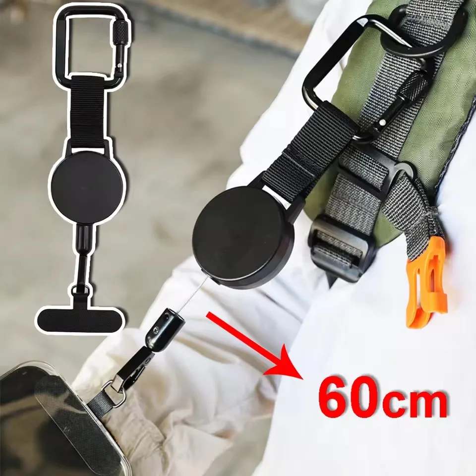 DropGuard Retractable Anti-Drop & Loss Carabiner Clip Attachment Phone Holder - Image 3